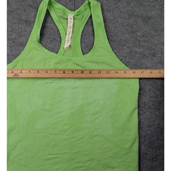 Lululemon Swiftly Tech Tank Womens 8 Green Racerback Hip Length 2.0 Athletic - Picture 5 of 6